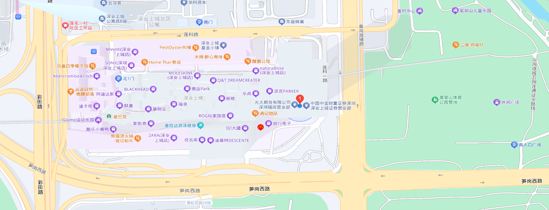 详细公司地图